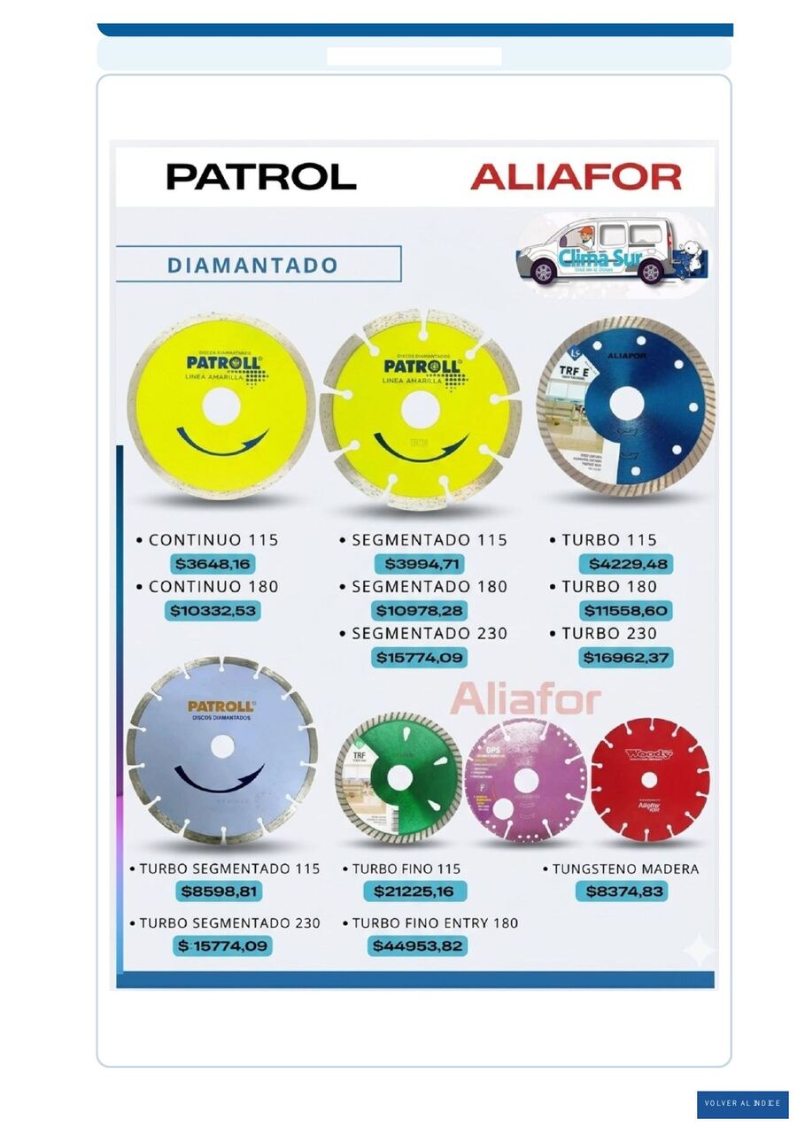 Discos diamantados