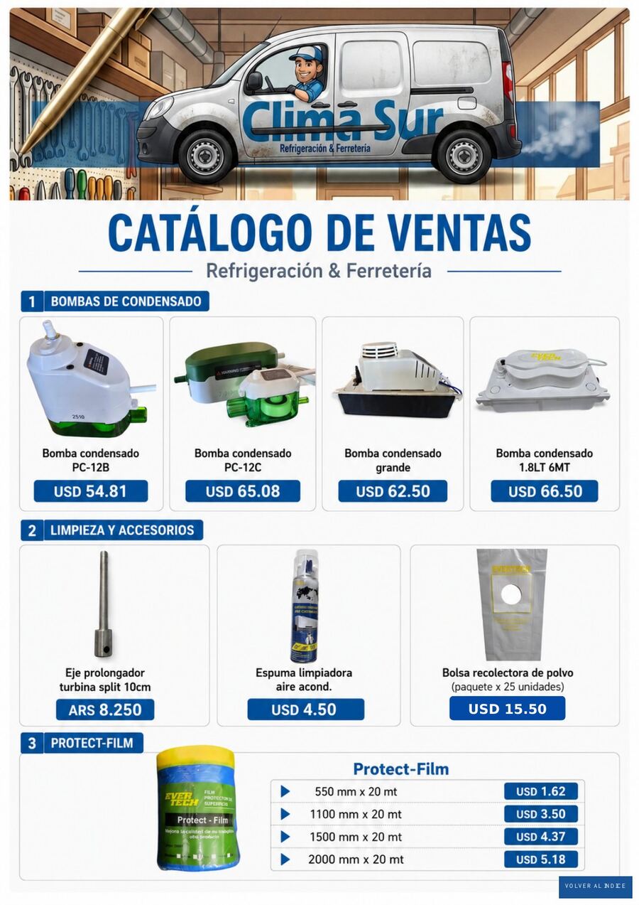 Bombas y limpieza